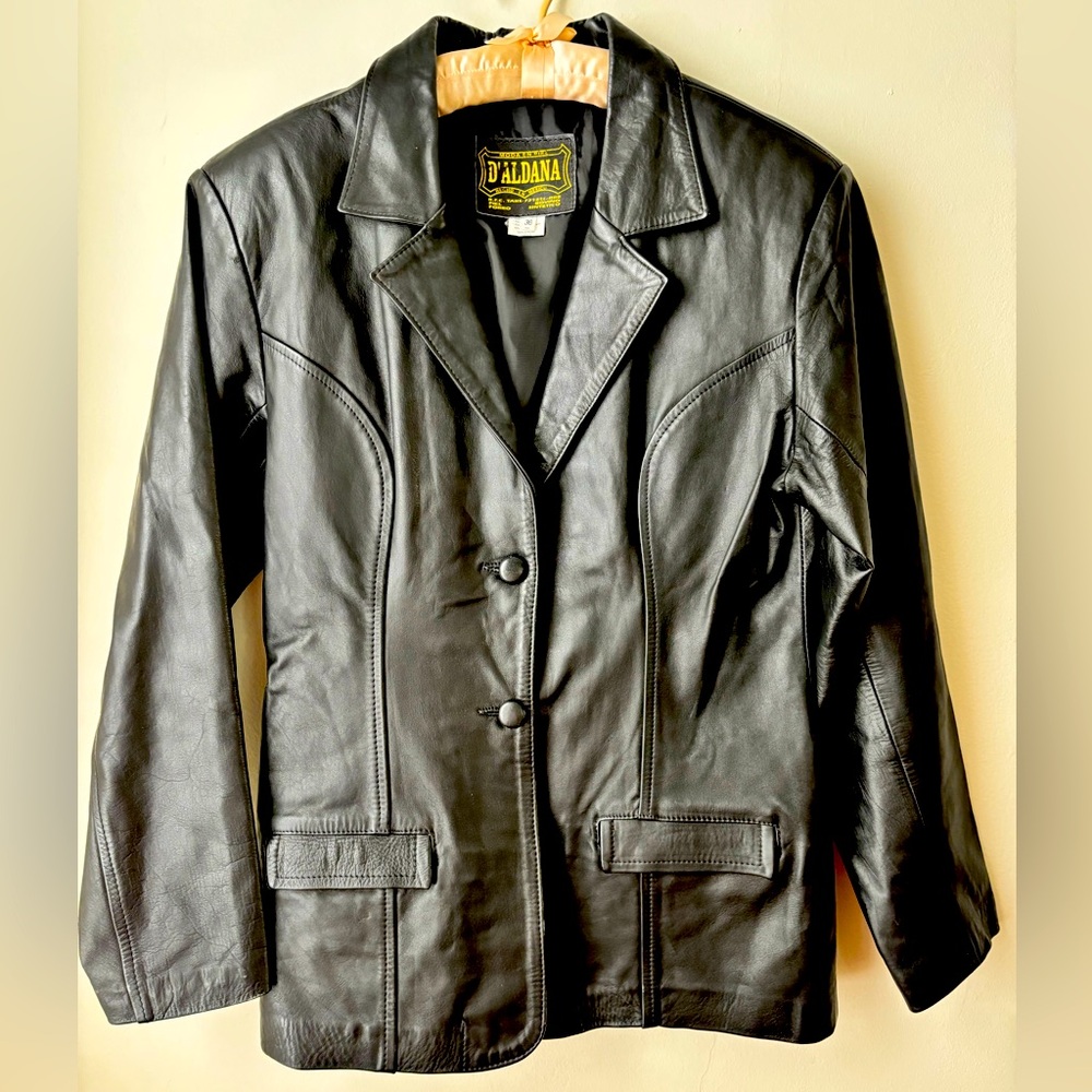 Women's Black Leather Jacket
